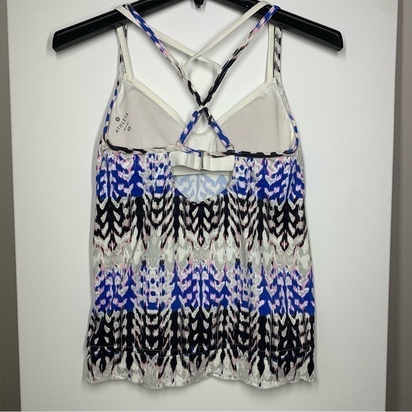 Athleta Swim suit Matching Set Blue Kamala Tankini Top Swim Shorts Size XS - Picture 6 of 16